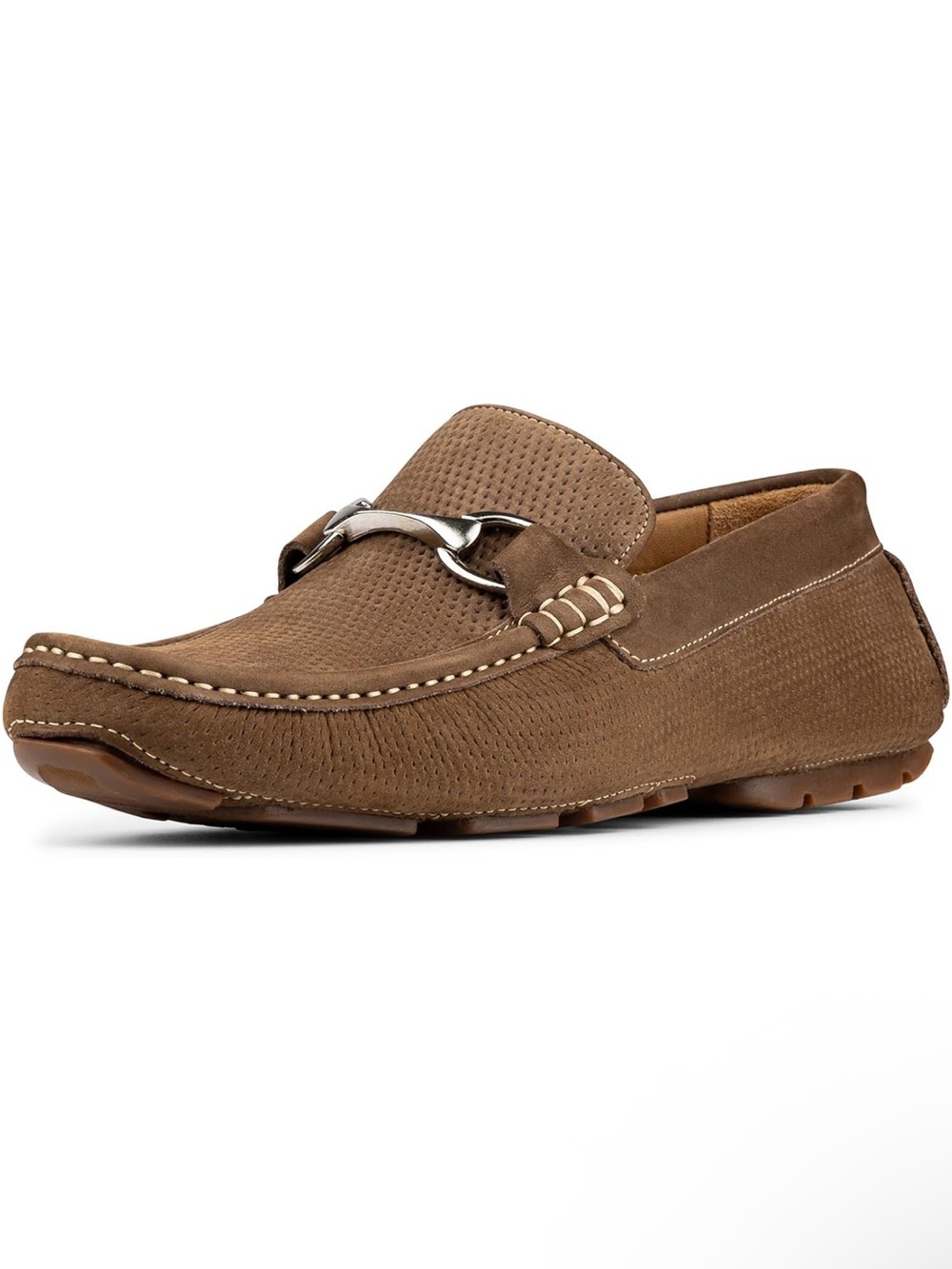 Donald Pliner Men's Brown Suede Driving Loafers